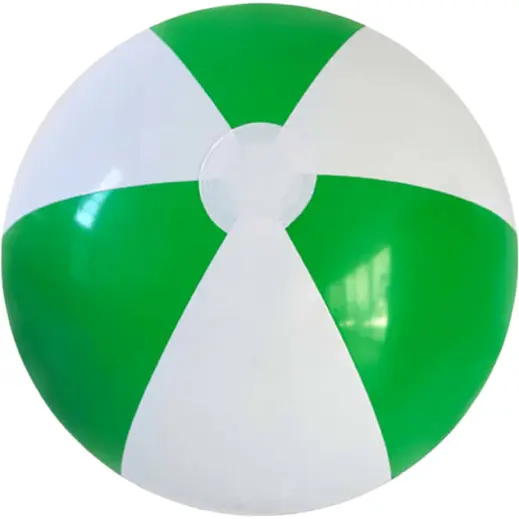 40cm Two-Tone Beach Ball Green-White